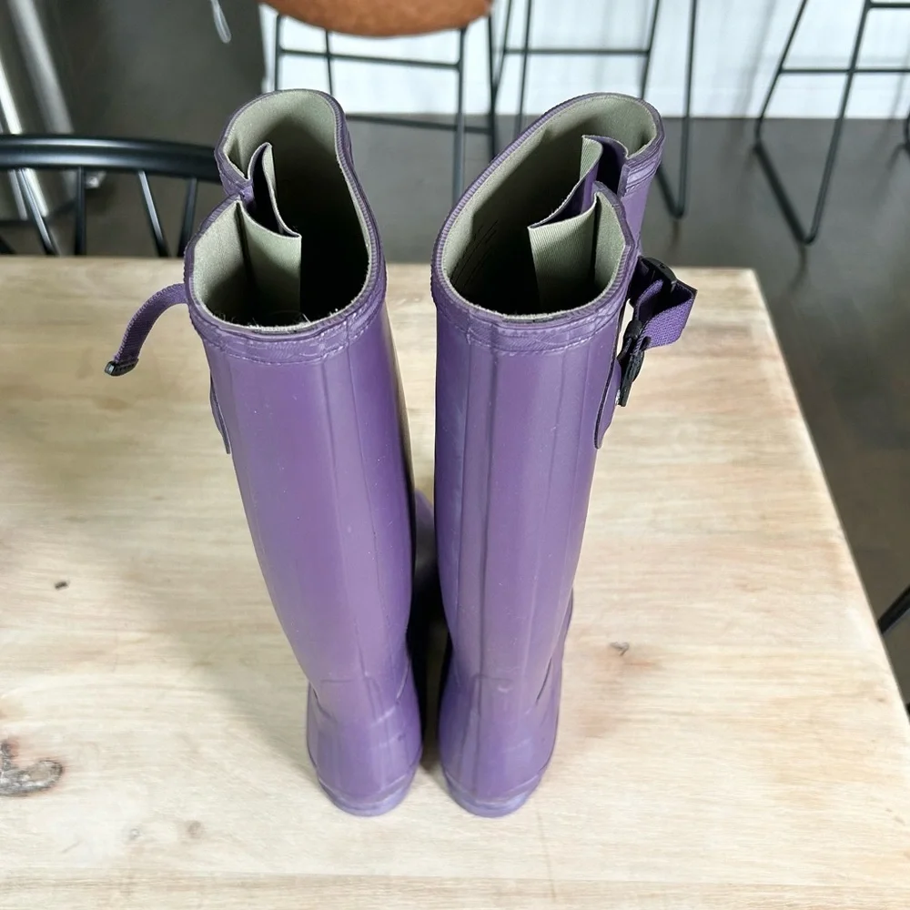 HUNTER Women's Norris Field Side Adjustable Rain Boots in Iris